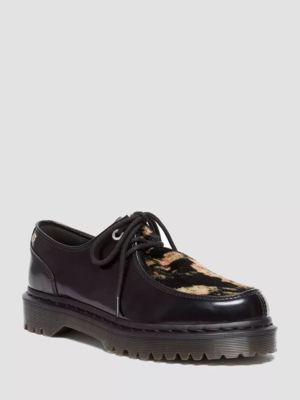 Dr. Martens Zeffir 3I Bex Buttero Hair On Black Leather Shoes Men's Sz 12 US NEW - Picture 12 of 14